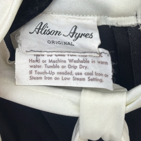 Vintage 60s Alison Ayres Original sleeveless maxi dress long neck tie 10 ILGWU - Picture 14 of 16